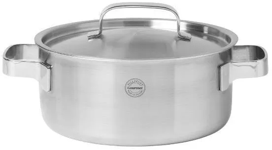 Pillivuyt Gourmet Somme Gryte med lokk Dia 24 cm 5 liter Stål